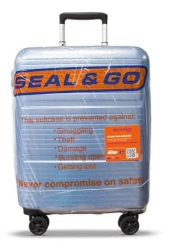 plastic wrap airport