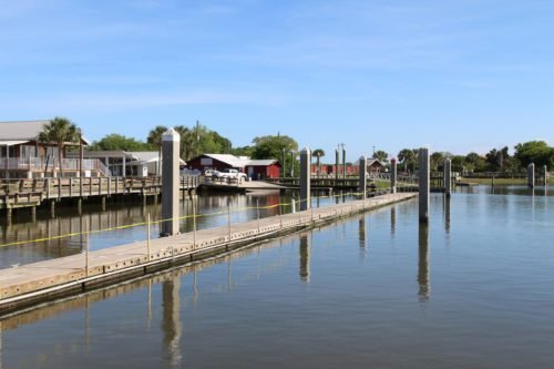 The waterfront in the Amelia Island Historic District (Old Town), Fernandina Beach, Florida, USA