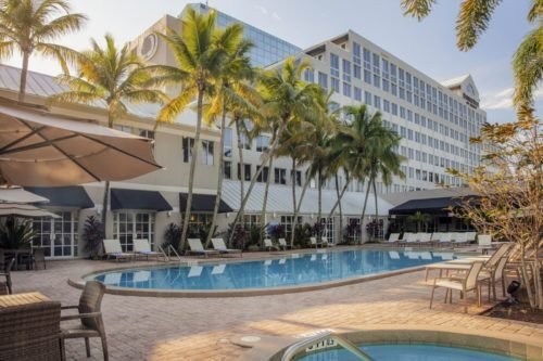 Doubletree Deerfield Florida pool area