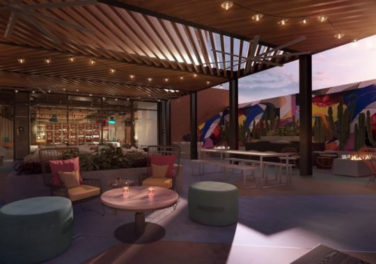Enjoy the lively and stylish ambiance at Moxy Austin University