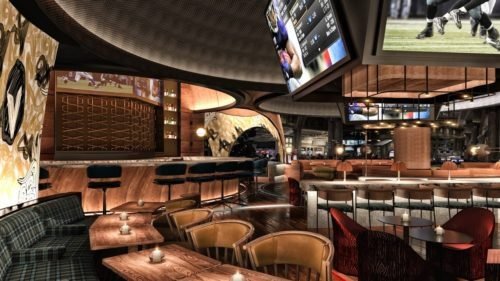 Caesars Palace stadia bar area