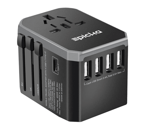 EPICKA Universal Travel Adapter One International Wall Charger AC Plug Adaptor