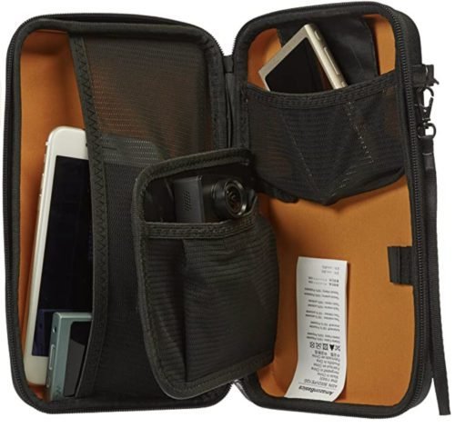 Amazon Basics Universal Travel Case Organizer for Small Electronics and Accessories, Black