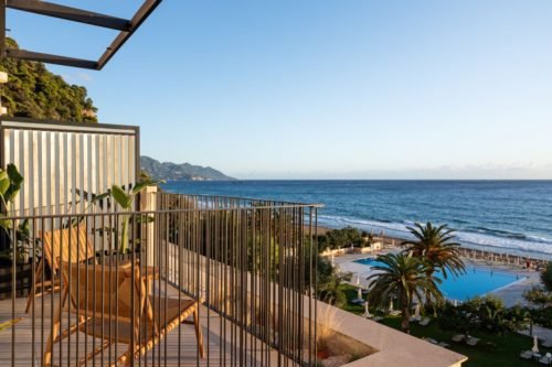 Enjoy Greek Flair At Domes Of Corfu balcony views