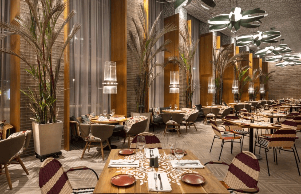 Barranquilla Marriott Hotel restaurant.