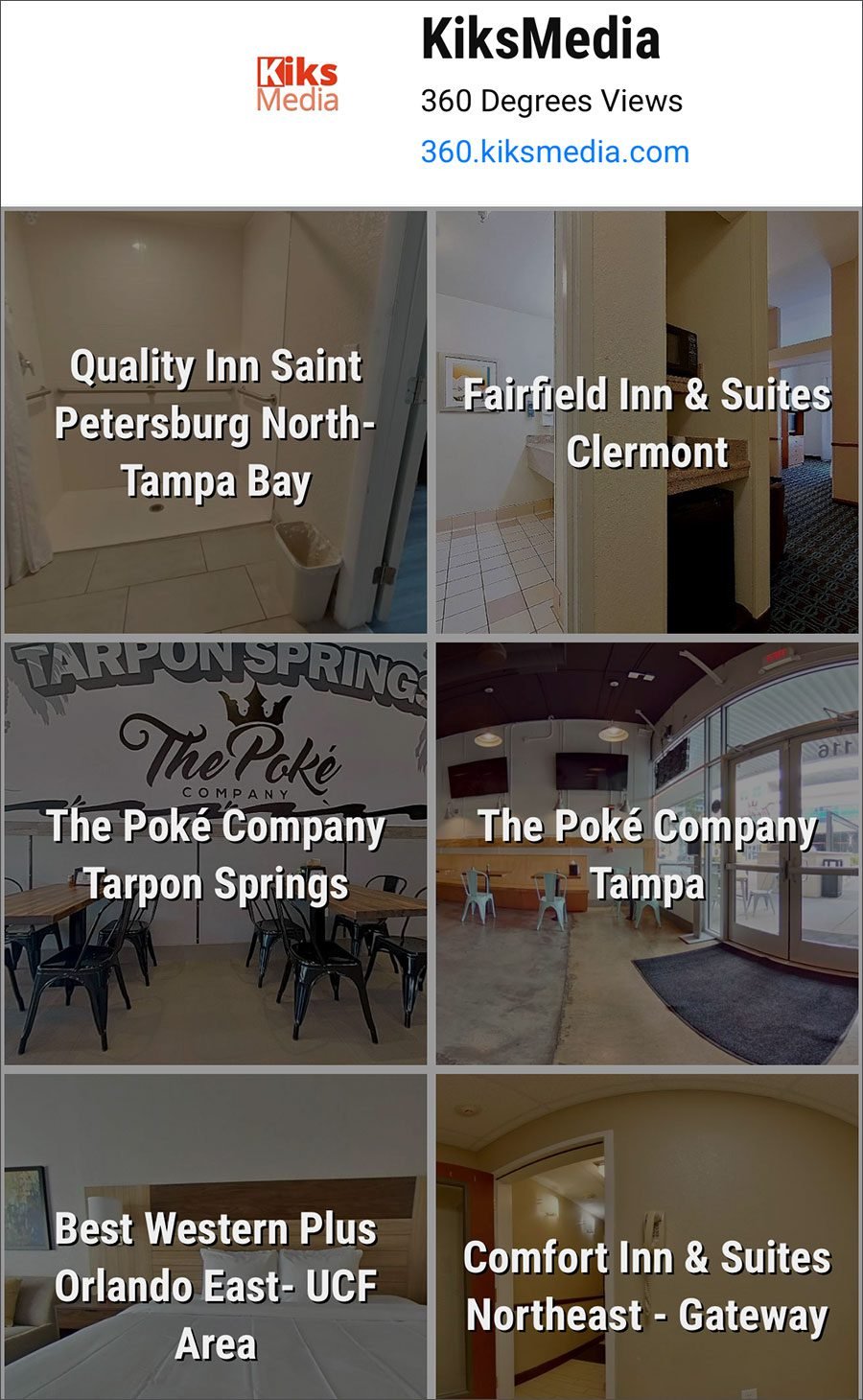 KiksMedia 360 Virtual Tours Service KiksMedia 360 Virtual Tours Service