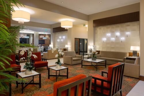 Orlando Ramada sitting area in lobby
