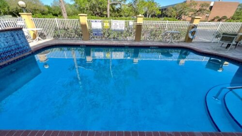 Comfort in st petersburg florida pool area