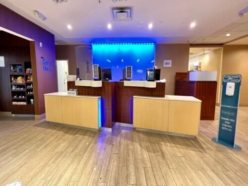 Fairfield Inn & Suites St. Petersburg front desk area