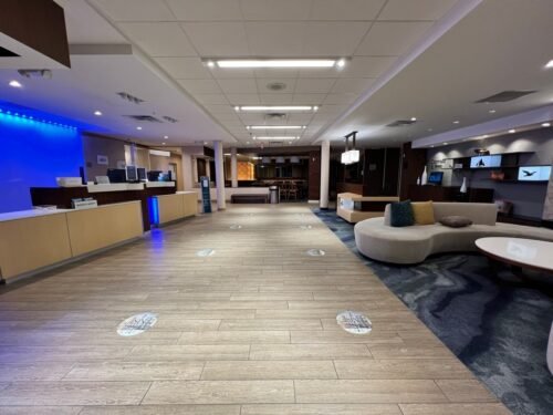 Fairfield Inn & Suites St. Petersburg lobby area