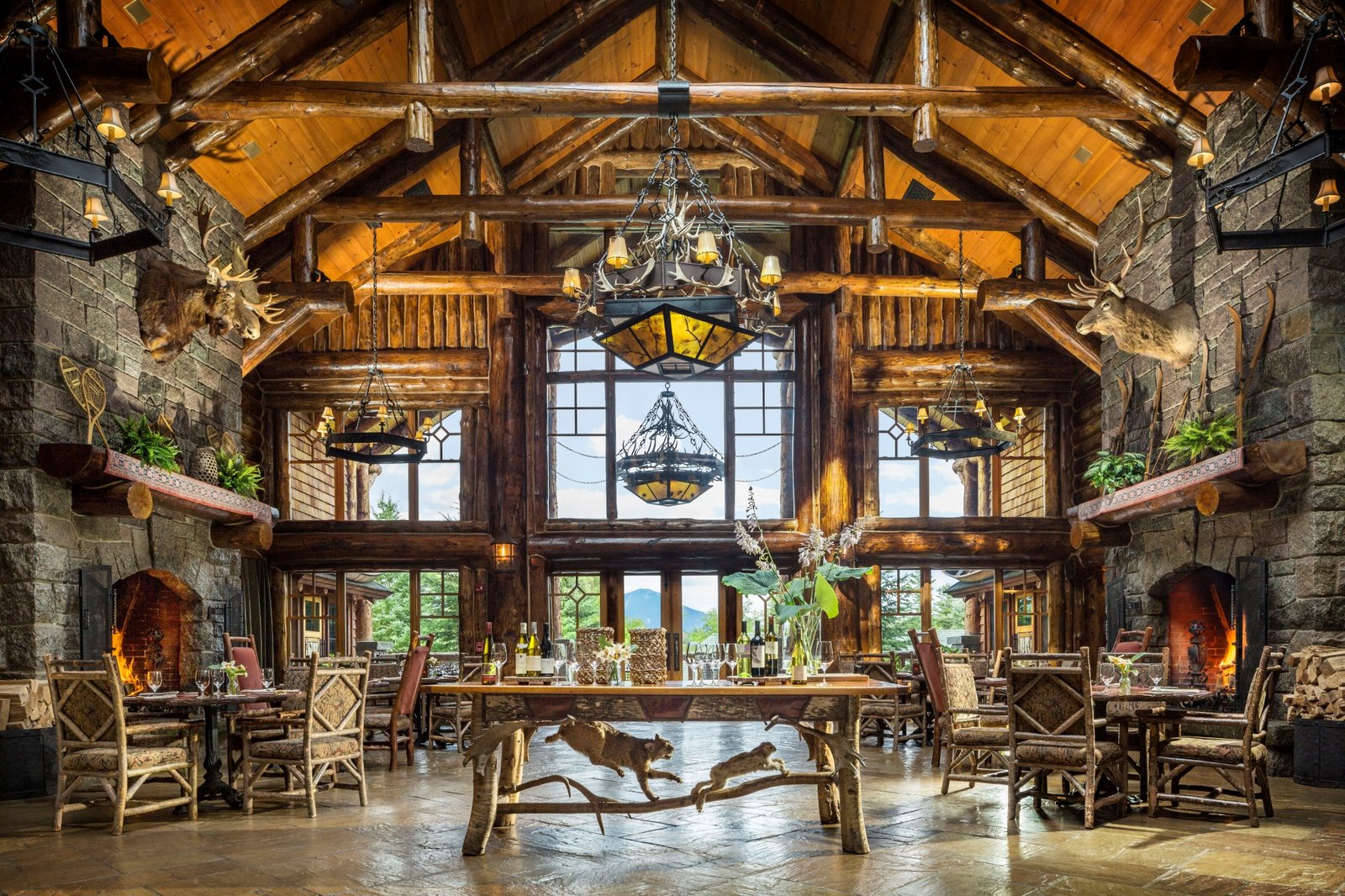 Whiteface Lodge Family Vacation Kanu Dining Room