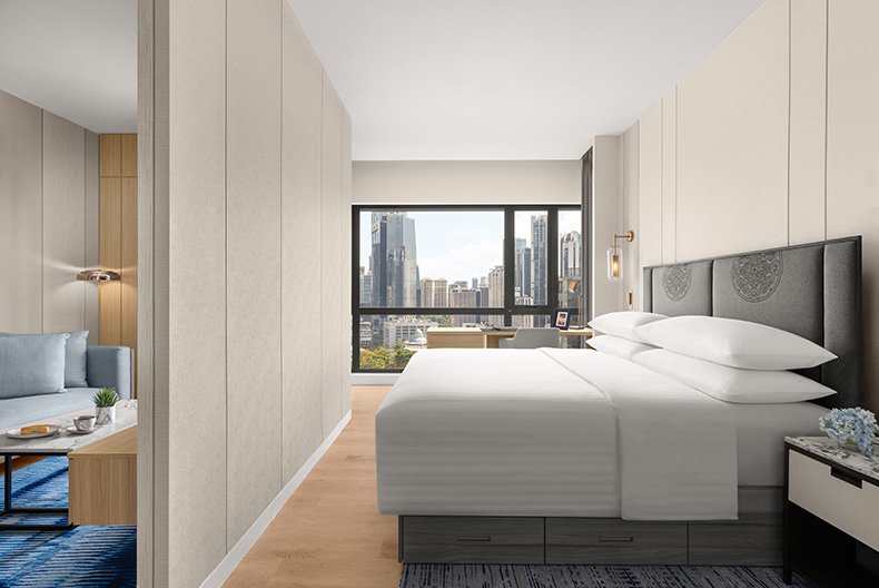 Studio Bedroom at Marriott Executive Apartments Kuala Lumpur
