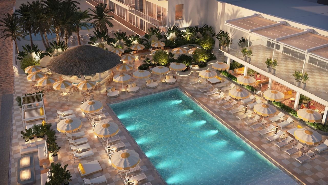 Introducing The Sunny: A New Era of Coastal Luxury in Sunny Isles Beach, Florida 5 The Sunny Pool Area